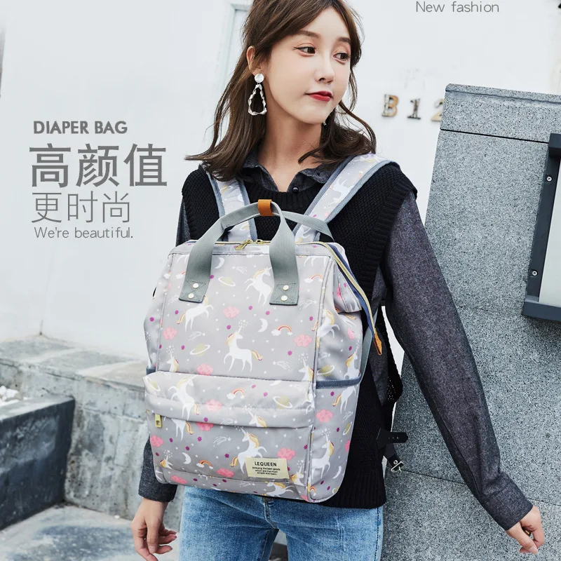lequeen Large Capacity Maternity bag Baby Bag Mummy bag Multifunctional Diaper Bag Travel Backpack Nursing Bag Baby Care handbag