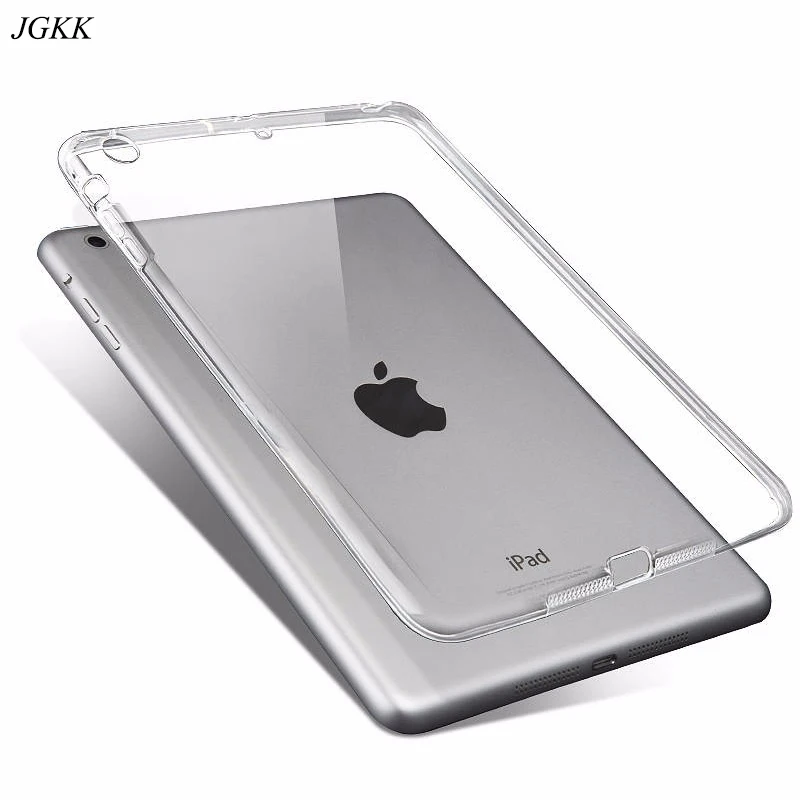 

for iPad 2 3 4 Case Silicone Soft Cover for Apple iPad 9.7 2017 2018 Cases TPU Back Protective Cover for iPad 10.2 2019 Clear