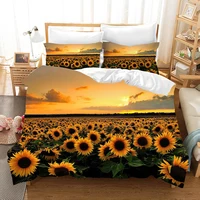 Sunflower Planet Bedding Set 3D Print Duvet Cover Sets Comforter Bed Linen Twin Queen King Single Size Dropshipping