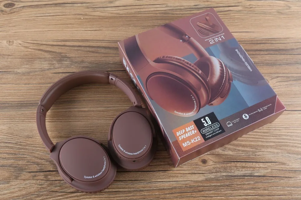 Новая bluetooth гарнитура Версия 5,0 Беспроводная стерео TF карта bluetooth Внешний звук два в одном