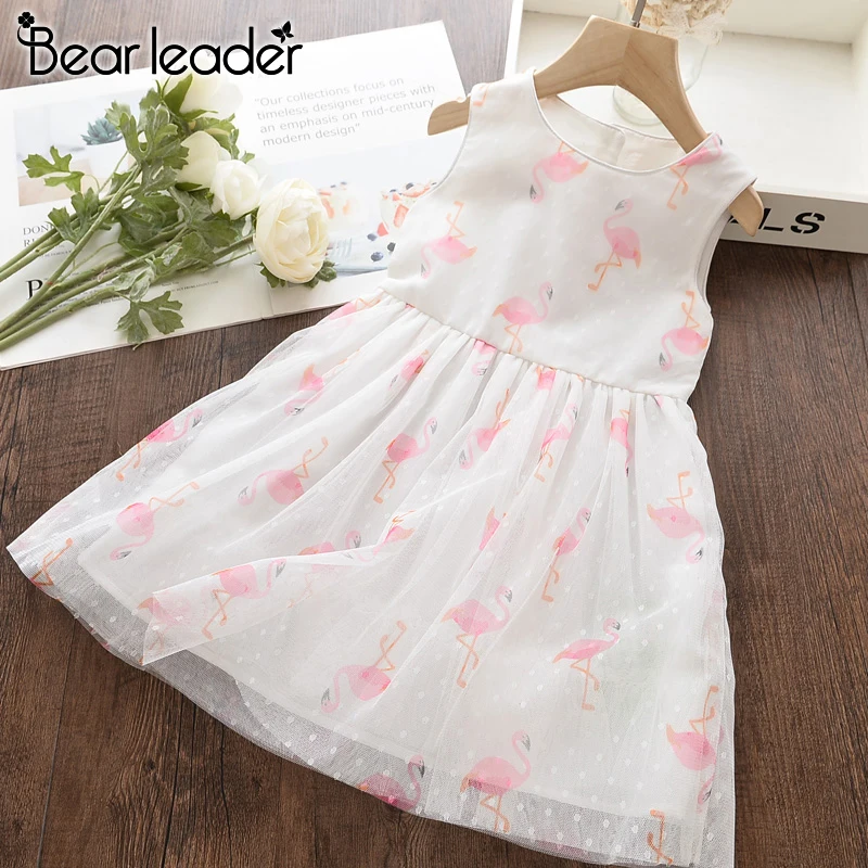Bear Leader Girls Dress New Summer Brand Girl Princess Dresses Kid Party Sleeveless Children Clothing Sweet Vestidos | Детская одежда и