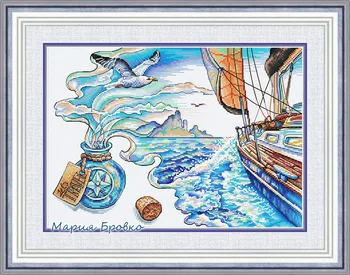 

t-MM Counted Cross Stitch Kit Fragrant travel Handmade Needlework For Embroidery 14ct Cross Stitch