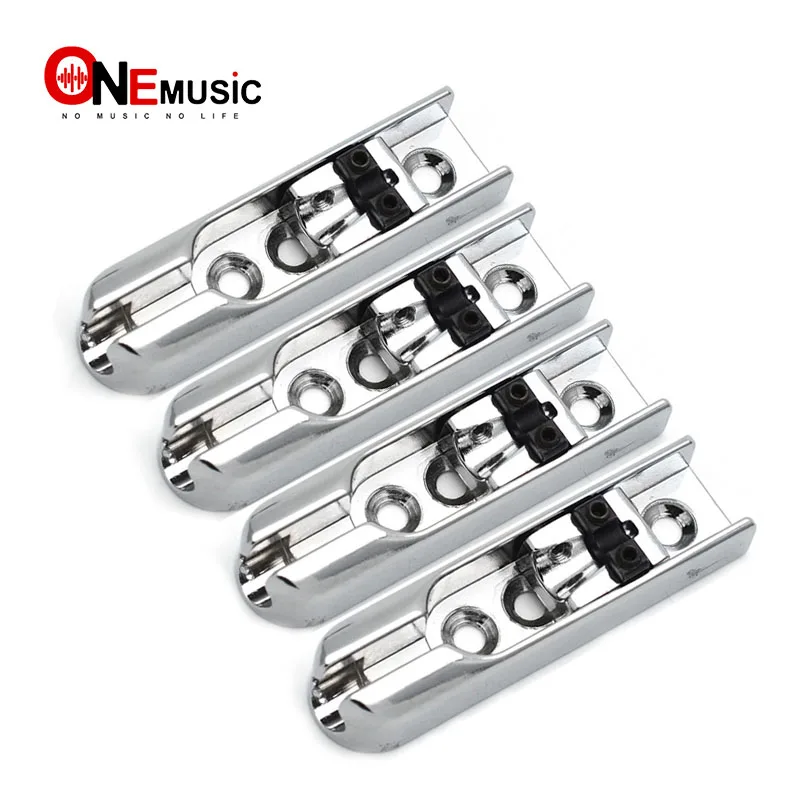 Bass Bridge 4single String Bass Bridge 4pcs Individual Chrome 1set