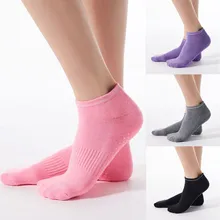 1 пара, модные женские, не скользящие, отделенные пальцами носки для йоги, спортивные пуанты, дышащие спортивные гетры для бега# p4