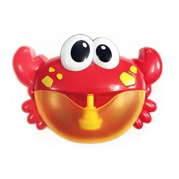 

Hot! Bubble Machine Big Crab Automatic Bubble Maker Blower Music Bath Toy for Baby Outwearing Classic Toy Gift for kids Children