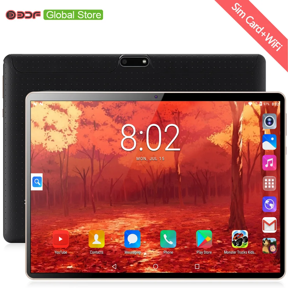 Новый оригинальный 10 дюймовый планшетный ПК с четырехъядерным процессором Android 7