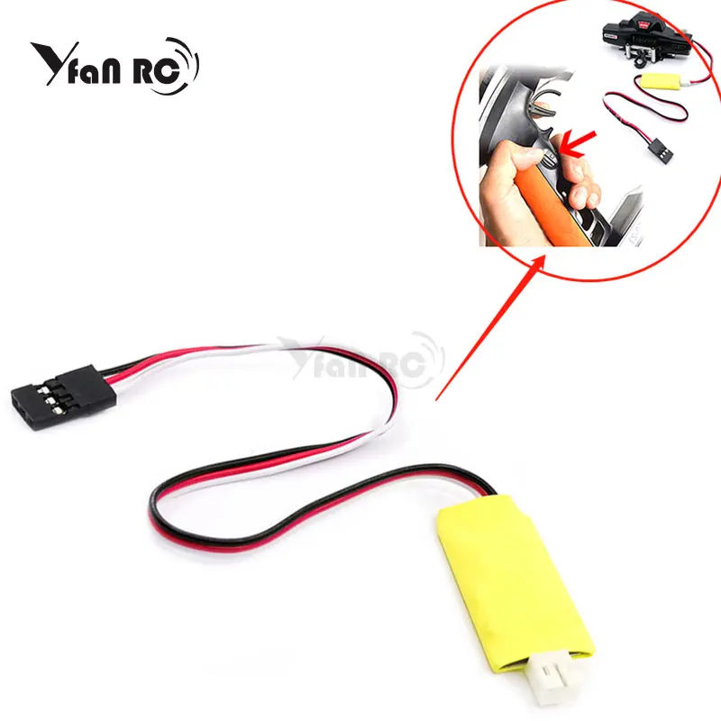 

Free Shipping Winch Three Wireless Remote Controller Receiver for 1/10 RC Crawler Car Axial SCX10 TRX4 D90 TF2 Tamiya CC01