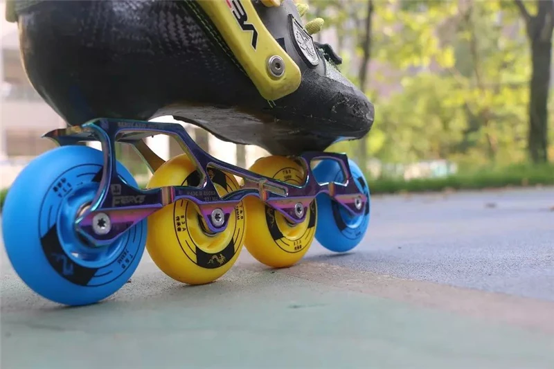 [72 мм 76 мм 80 мм] TianBo Inline Skate Wheel, 83A FSK слалом Recommand! Высокие эластичные колеса T& B для слалома уличной щетки