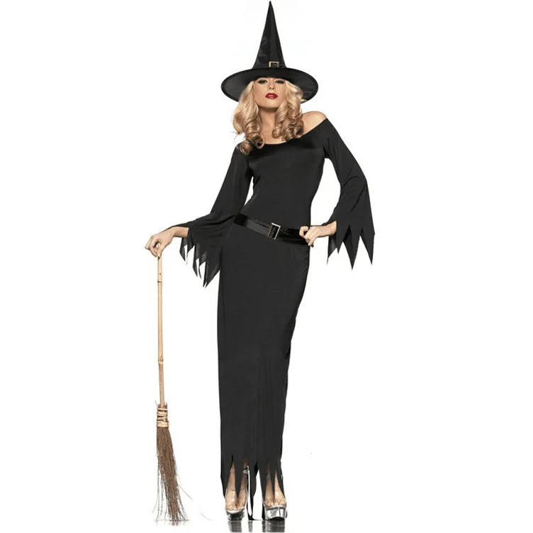 

Two-Sexy Witch Service Halloween Clothing Europe And America Demon-Witch Service Stage Costume Wizard Uniform