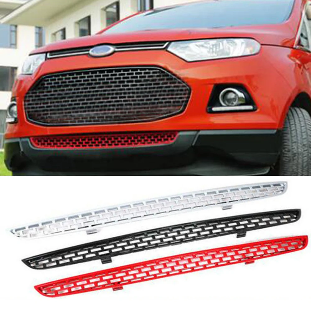 

Daefar ABS Chrome Glossy Grille Car Front Face Small Down Grill for Ford Ecosport 2012 2013 2014 2015 2016 Accessories