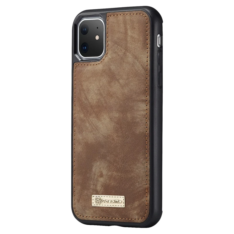 

Genuine Leather Business Wallet Case for IPhone 11 Pro Max Removable Flip Phone Holder-Case-Holster - 5.8 Inch
