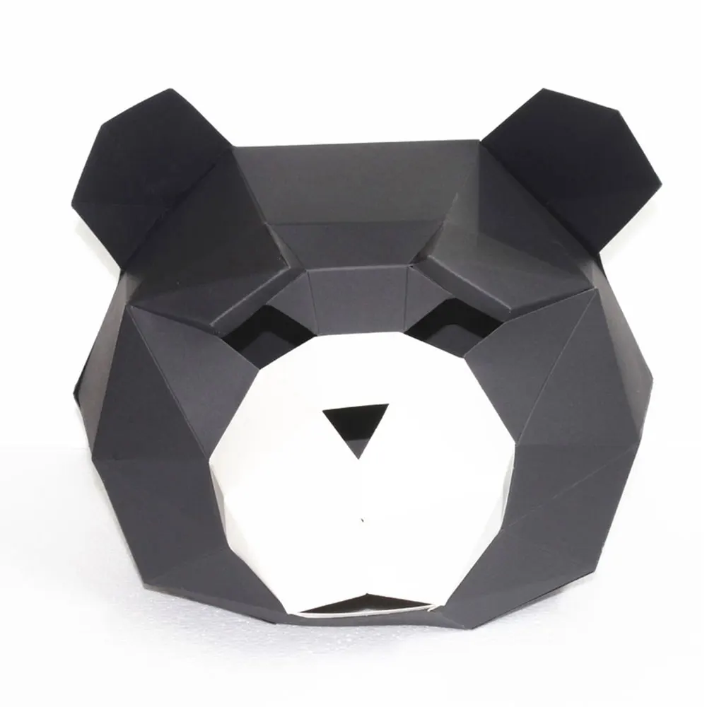 

Novelty Funny Panda Origami Animal Mask Party Supplies Decompression Toy To Send Tools Children's Educational Gifts