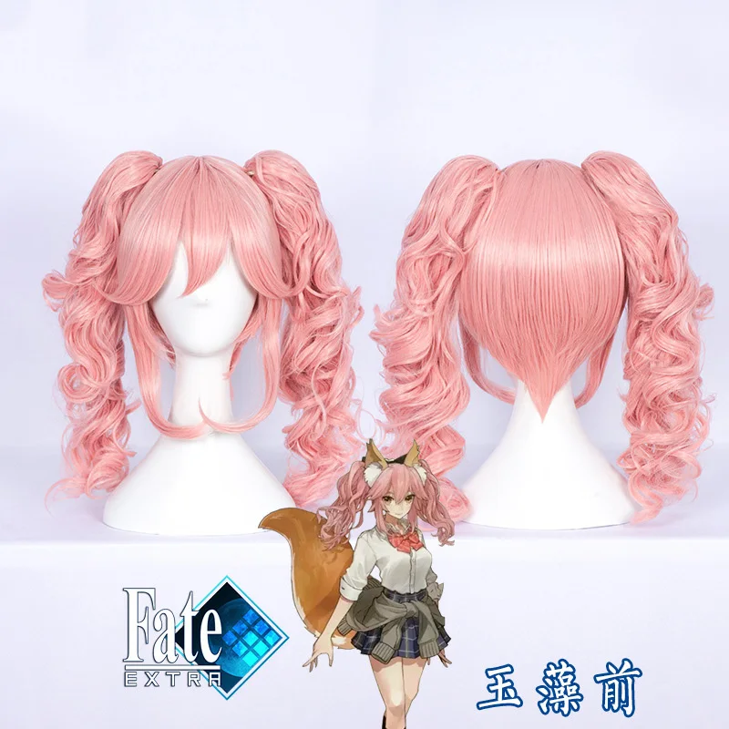 Аниме Fate/fate extella Fate/большой заказ косплей парик tamamo no Mae cos Хэллоуин только уши и хвост косплей лиса собака уши хвост