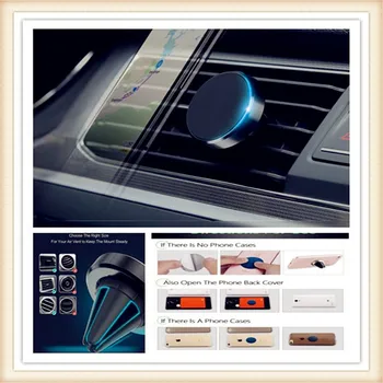 

Car Phone Holder Magnet Air Vent Mount Cell Phone Stand For Fiat Freemont Doblo 695 FCC4 500e Viaggio Strada 500C