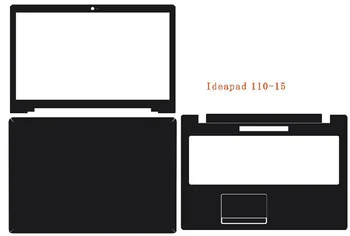 

Carbon fiber Laptop Sticker Decals Skin Cover Protector for Lenovo iideapad 110-15 15.6"