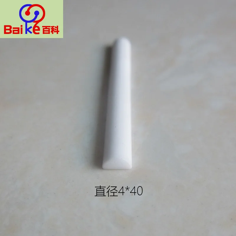 

Semi-circular ceramic rod diameter 4*40mm high Semi-circular ceramic column ceramic rod Multi specifications can be customized