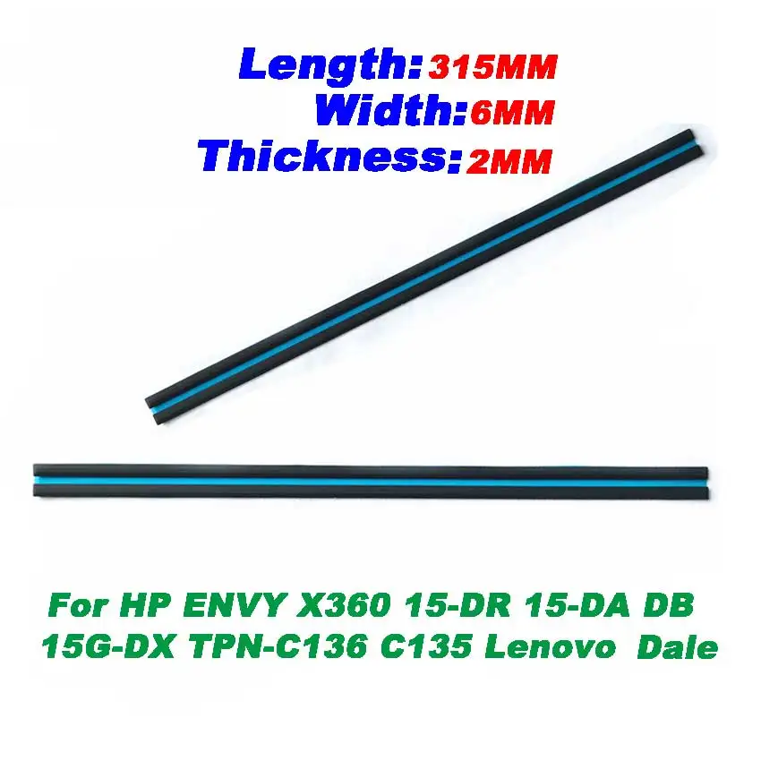 1-50pcs notebook guma blok pro HP závist X360 15-DR 15-DA DB 15G-DX TPN-C136 C135 lenovo spustit obal noha blok s doublesided páska