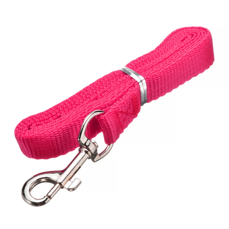 7 Colors Nylon Dog Leash Night Safety Strong Lead Leash Seat Belt with Metal Clip for Pet Puppy Pup Hound Supplies