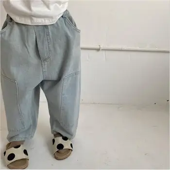 

2020 new arrival girls boys denim pants summer fashion kids jean pants 1-6t HV318
