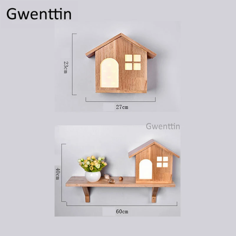 Скандинавский деревянный дом, настенный светильник, светодиодный деревянный настенный светильник, современный светильник для ванной комнаты, Светильники для спальни, прикроватная лестница, домашний декор, светильник
