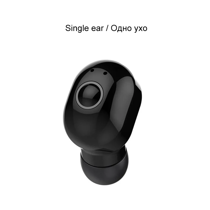 Single ear Сенсорные наушники Bluetooth 5,0, беспроводные наушники, спортивные наушники, 3D стерео звук, вкладыши с портативным микрофоном и зарядным устройством - Цвет: Single ear