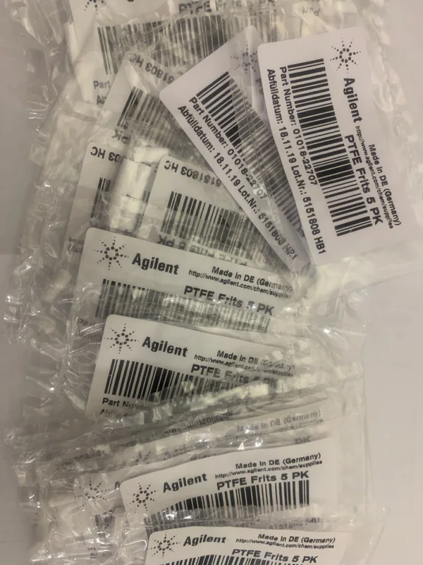 para Filtro Agilent Cabeça Branca 0101822707 Ptfe Frits 5pk