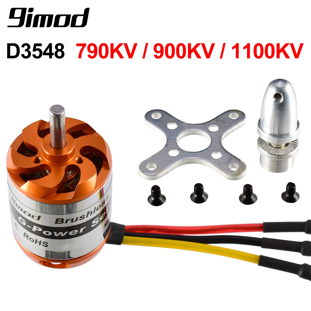 9imod D3548 5 0 КВ/кв мм бесщеточный мотор с внешним ротором 2-5S для радиоуправляемого
