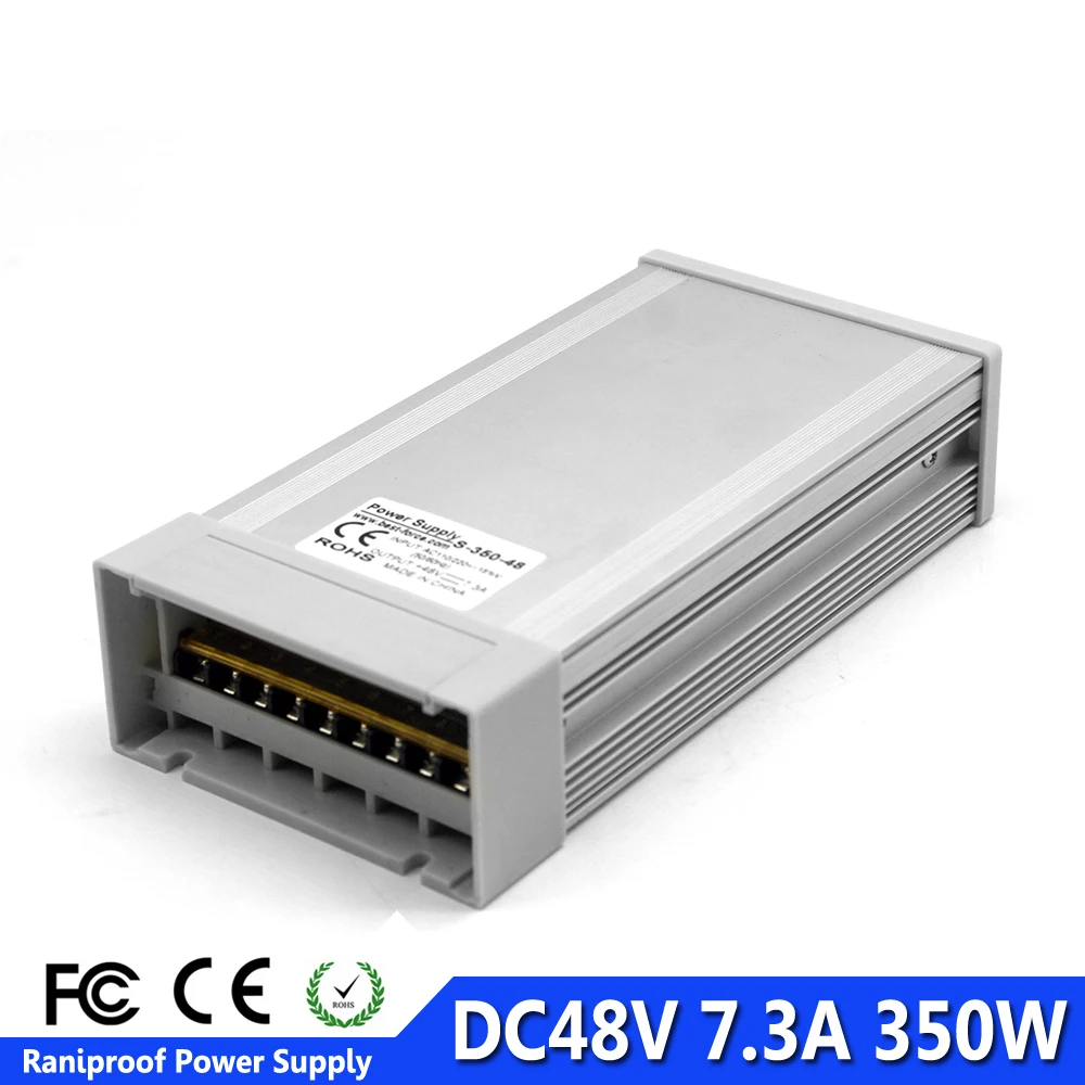Наружный выключатель питания DC48V 350 Вт Трансформатор 110 В 220 В переменного тока в постоянный ток 12 в 24 в 36 в 48 в SMPS для светодиодного освещения CCTV принтер шаговый