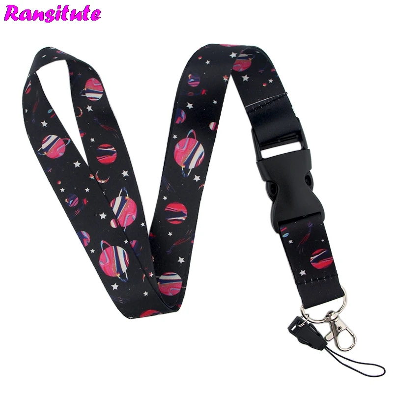 Ransitute Star Planet талреп для ключей, ID карт, ремень для мобильного телефона, USB держатель для бейджа, сделай сам, ремешок для галстука, ленточный шнур R577