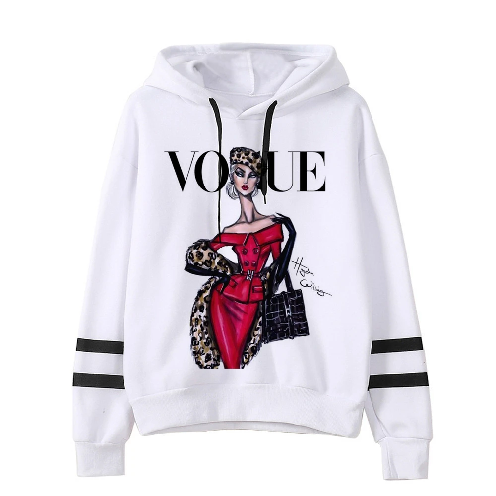 Vogue принцесса Харадзюку Kawaii теплые толстовки для женщин Ullzang Забавный мультфильм свитшот в стиле грандж 90s графическая Эстетическая толстовка женская - Цвет: 2