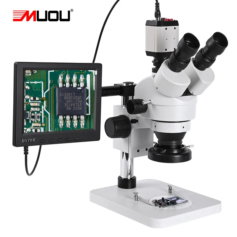 Камера 21MP 1080P HD USB VGA CVBS + адаптер 1/3 8 дюймовый ЖК 56 светодиодных кольцевых ламп