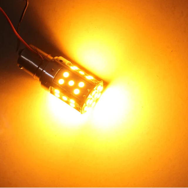 1PCS P21W LED 1156 BA15S PY21W BAU15S 35SMD Car Reserve Lamp Auto Styling Brake Light Turn Signal Bulb 12V License Plate Lights Amber