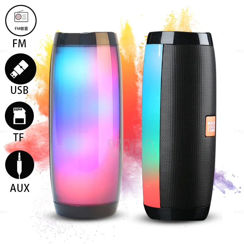 Bluetooth-динамик TG157 портативный FM-радио стерео водонепроницаемый светодиодный Ной
