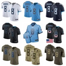 Мужская Новинка, высокое качество, Теннесси Маркус Мариота Титаны Джерси