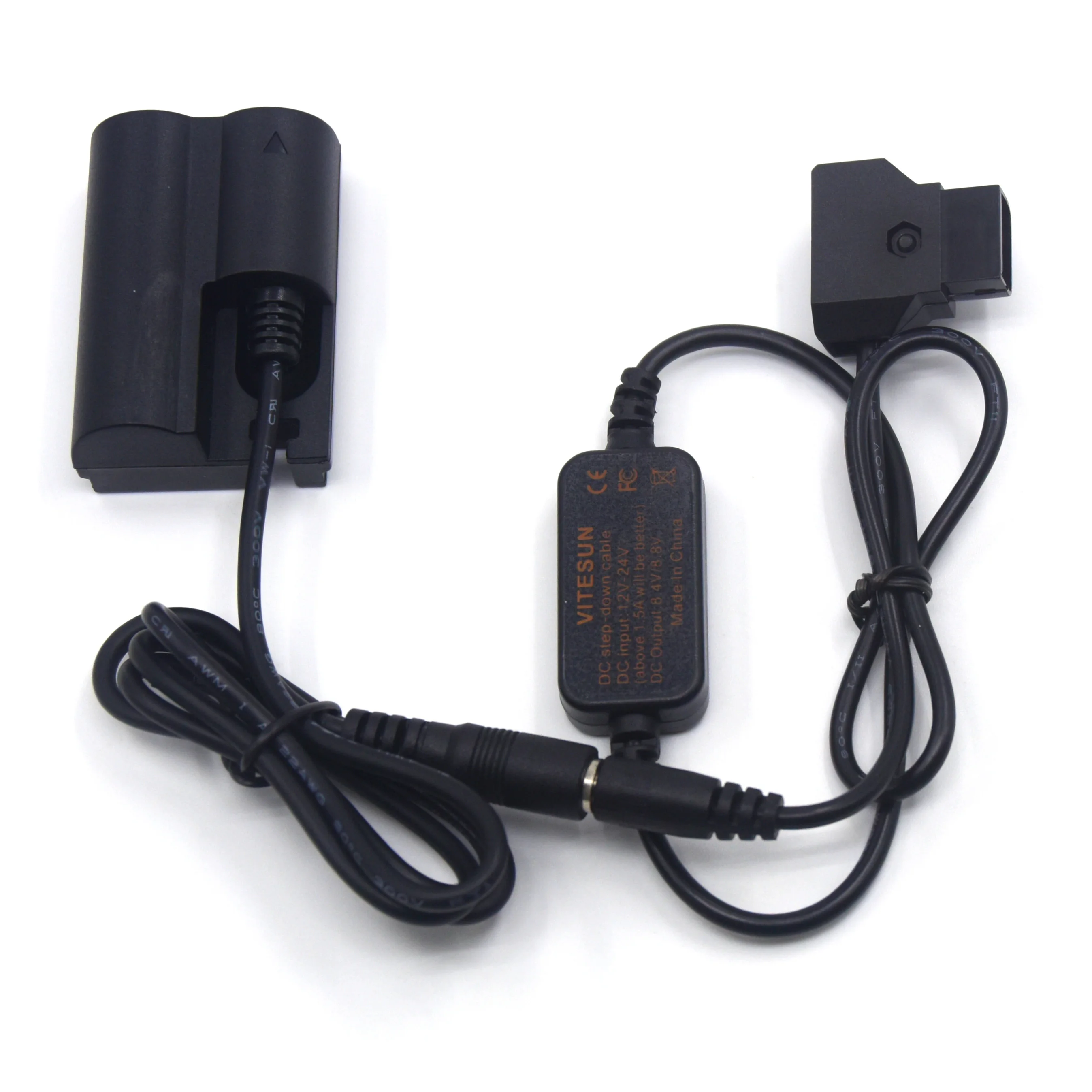 D-TAP Dtap 12-24 В до 8 в понижающий кабель ACK-E2 + DR-400 DC муфта BP-511 Аккумулятор для Canon EOS 20D 30D