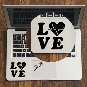 

Dispatcher 911 Love Letter Laptop Sticker for Macbook Trackpad Decal Pro 16" Air Retina 11 12 13 15 inch Mac Book Notebook Skin
