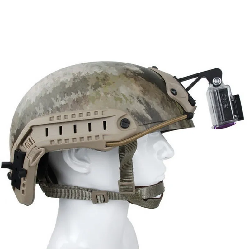 Тактический шлем Крепление для Gopro xiaoyi 4k экскаватор крепление на руку шлем NVG подставка Черный загар для SJCAM