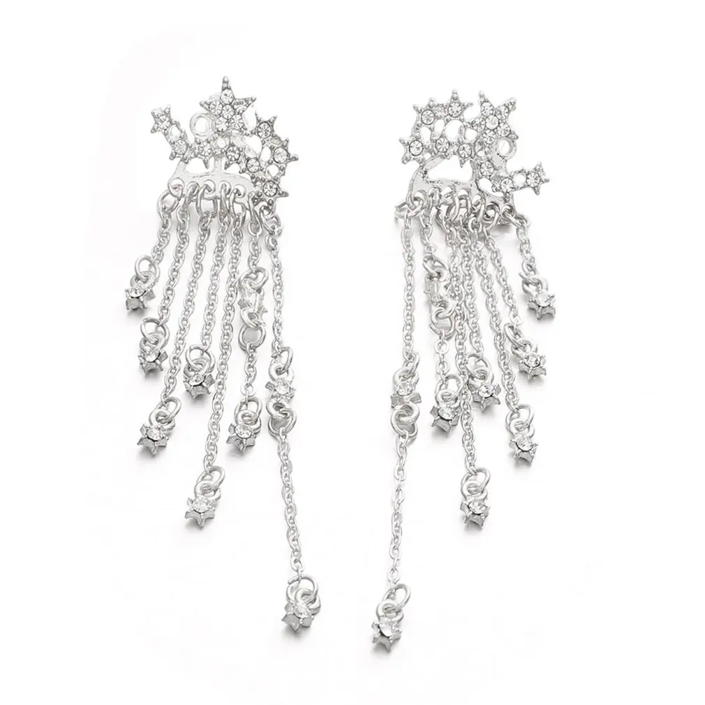 

Shining Stars Tassels And Hanging Fine Earrings