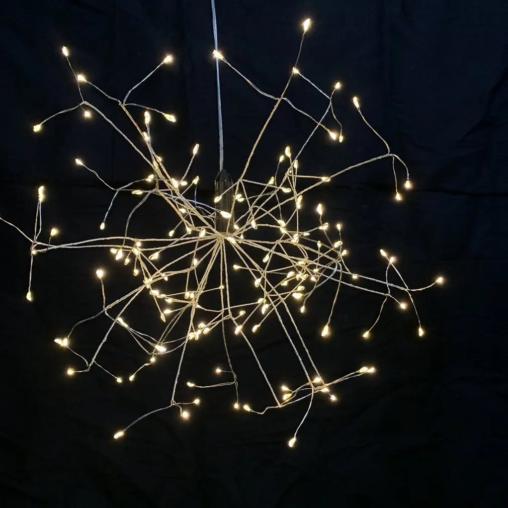 LED Flower Light 150 Lights Decorative Lights Holiday Lights Warm White/Color Light Silver/Copper 1 PCS