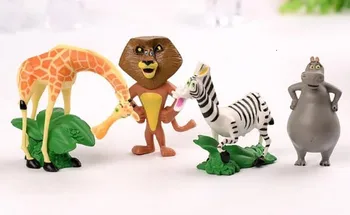 

4pcs/set 7cm Madagascar Alex Gloria Marty Melman PVC Action Figure Toy Collection Cute Doll For Kid Toys Xmas Birthday Best Gift