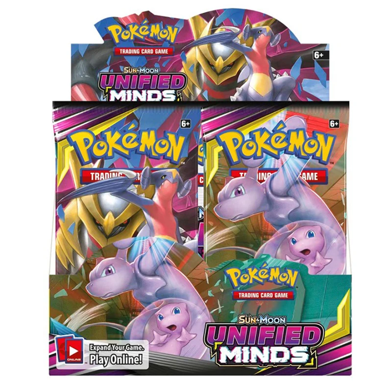 UNIFIED MINDS 364 шт. Карты Покемон TCG: солнце и луна, светильник-усилитель, герметичная коробка, коллекционный набор карт для игры в битву Покемон, детские игрушки - Цвет: UNIFIED MINDS