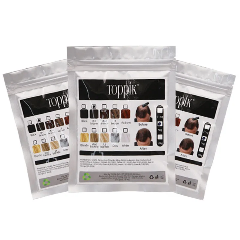 Dark brown Toppik 50 г пакетик волос волокна порошок волос волокна пополнения мешок перезарядки густые волосы многоцветный на выбор - Цвет: Dark brown