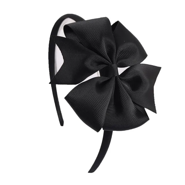 Oaoleer Hair Accessories 4'' Bow Hairband for Girls Handmade Solid Ribbon Headbands with Satin Hoops Kids' Daily Life Headwear 40