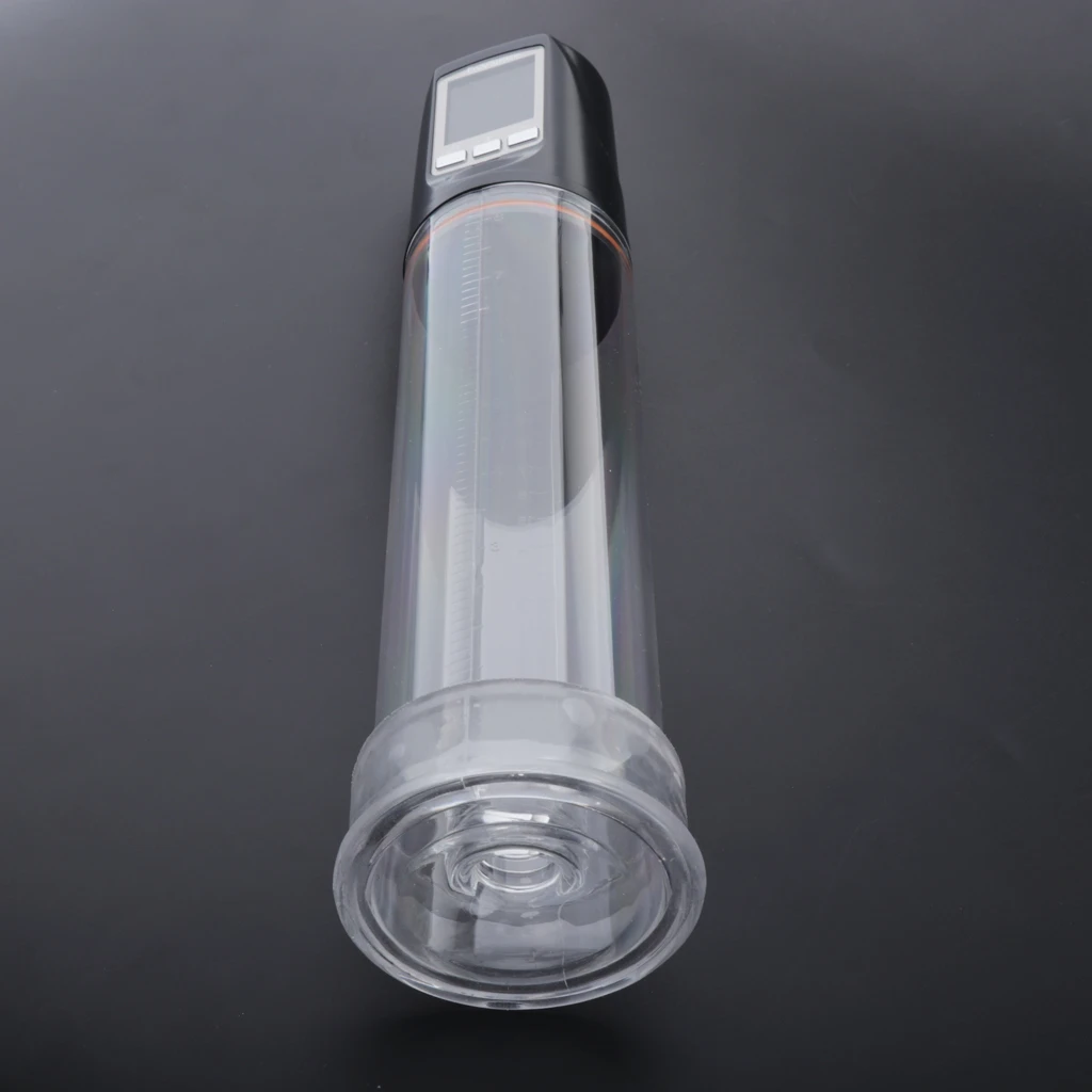 USB Automatic Male LED Display Penes Enlarger Trainer Extender Delay Lasting Exercising Vacuum Pump Massager Aircraft Cup