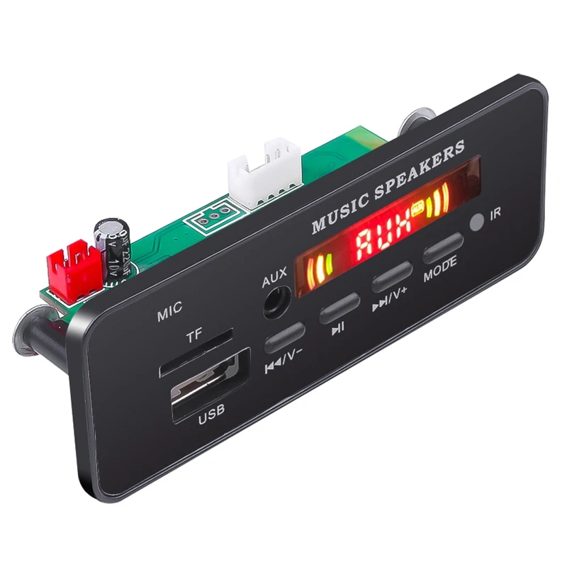 12 В автомобильный Bluetooth декодер плата Tf карта Fm Радио Mp3 аудио модуль для