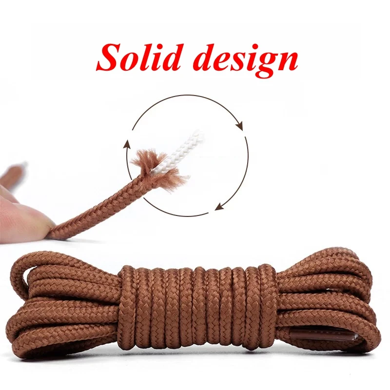 1 Pair Classic Solid Round Shoelaces Durable Polyester Shoe laces Boot Laces Sneaker Shoelace 21 Colors 70cm 90cm 120cm 150cm