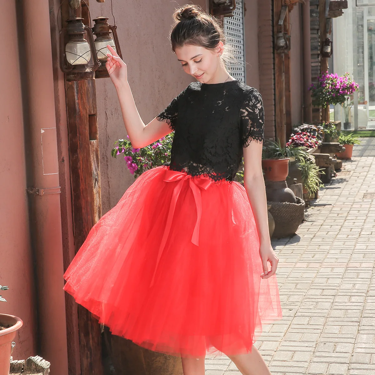 Layers 65cm Fashion Tulle Skirt Pleated Tutu s Women Lolita