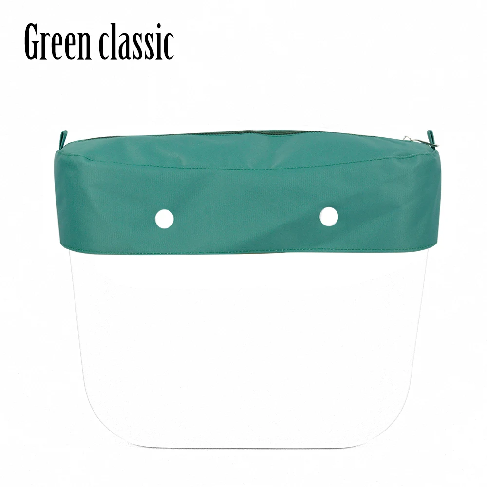 2021 Tanqu New Pure Solid Color Microfiber Fabric Cloth Waterproof Trim With Zipper Decoration for Obag For O Bag Classic Mini 