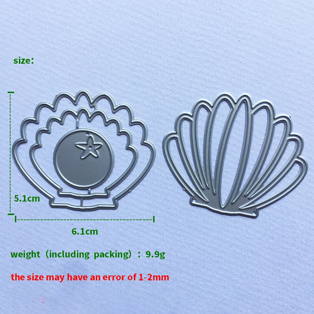 Океаническая ракушка металлические режущие штампы Подарочный браслет трафарет для DIY Скрапбукинг альбом бумажные карты Декоративные ремесло штамп для теснения с вырезами