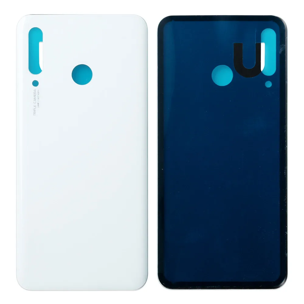 Battery Back Cover Case for Huawei P30 Lite Phone Housing Shell Case Battery Cover for Huawei P30 Lite Replacement Parts - Color: White